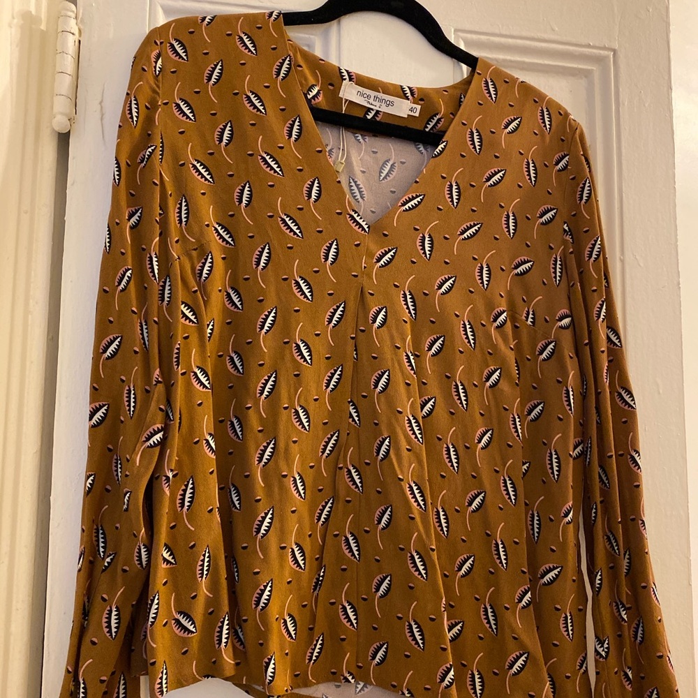 Nice Things long sleeve blouse